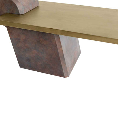 Aeris Leaning Coffee Table in Copper