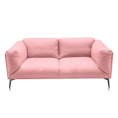 Alberta Two-Seater Sofa with Reynaldo Rave Ash Rose Fabric