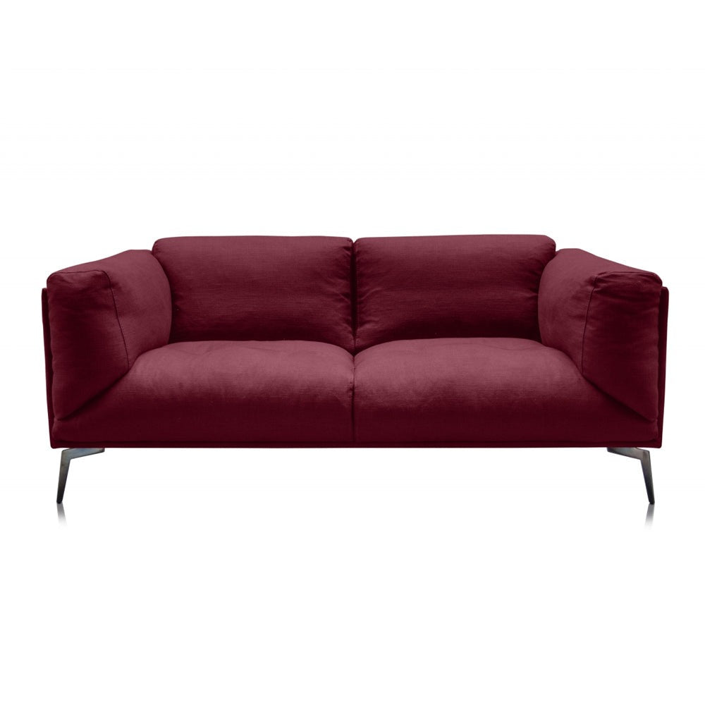 Alberta Two-Seater Sofa with Reynaldo Rave Dry Rose Fabric