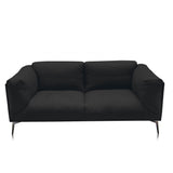 Alberta Two-Seater Sofa with Reynaldo Rave Jet Black Fabric