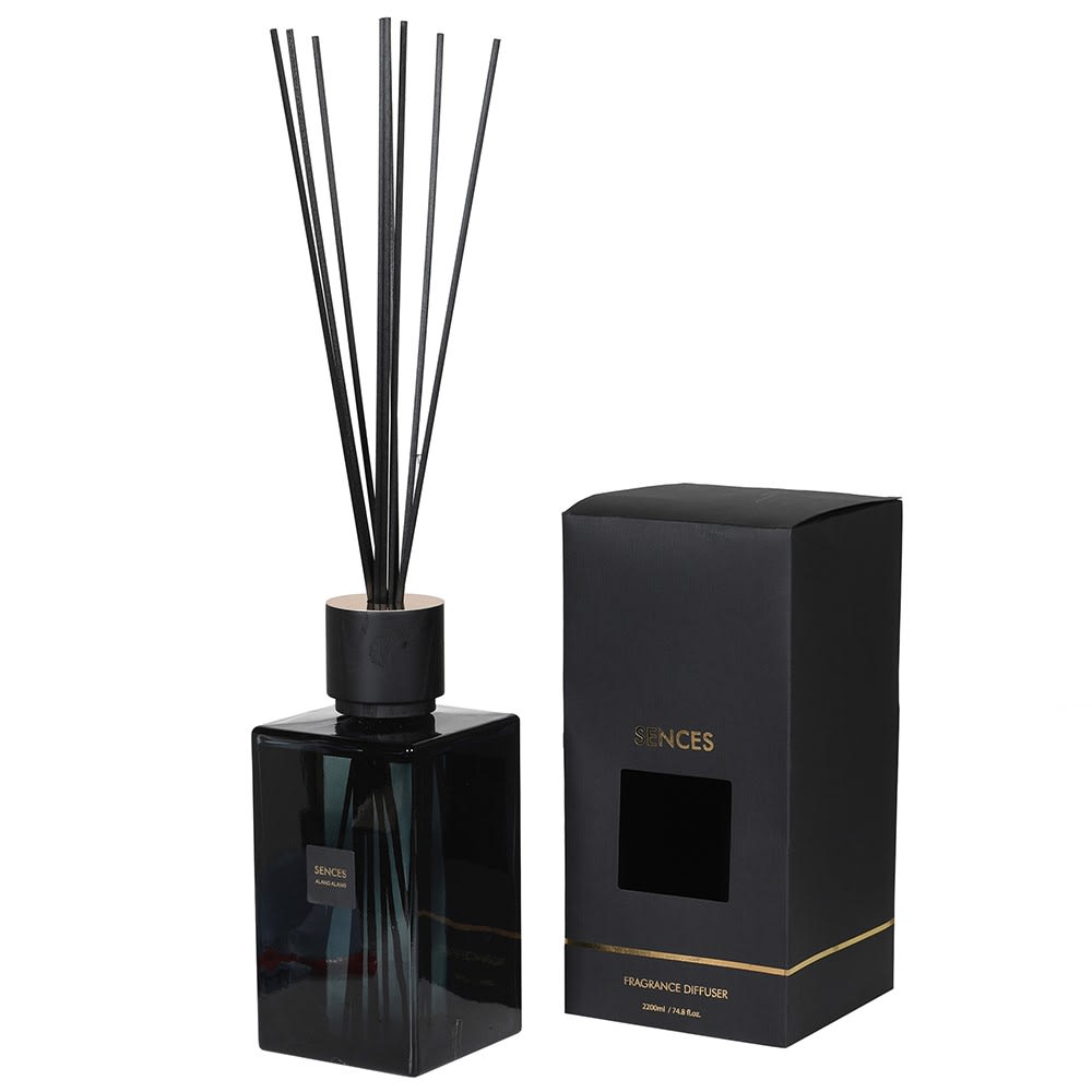 Enormous Amora Reed Diffuser with Onyx Glass Bottle