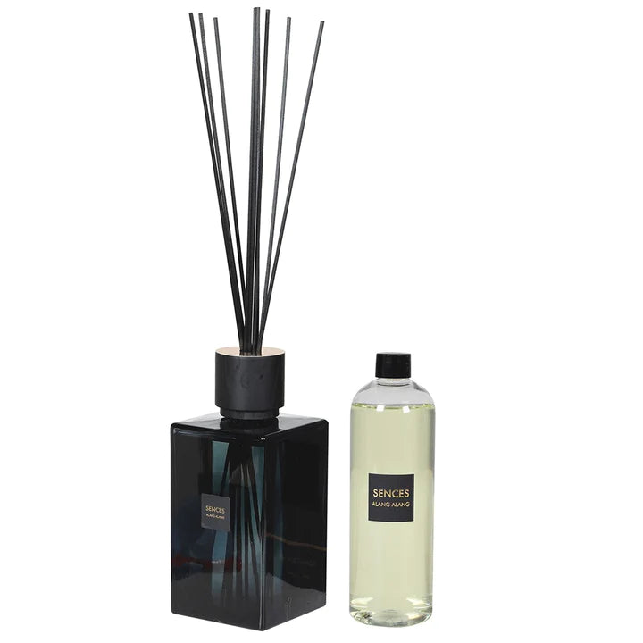 Enormous Amora Reed Diffuser with Onyx Glass Bottle Set