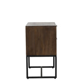 Light & Living Meave Bedside Table in Dark Brown Wood