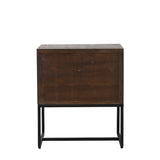 Light & Living Meave Bedside Table in Dark Brown Wood