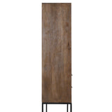 Light & Living Meave Cabinet in Dark Brown Wood
