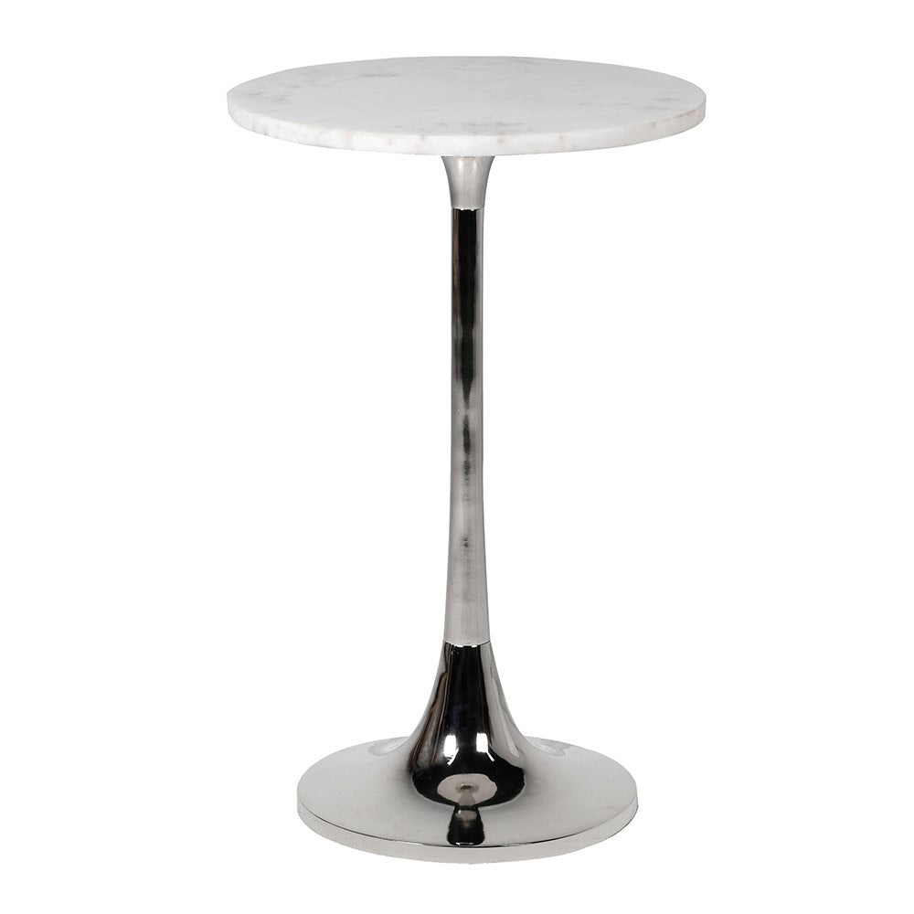 Anita Side Table in White Marble