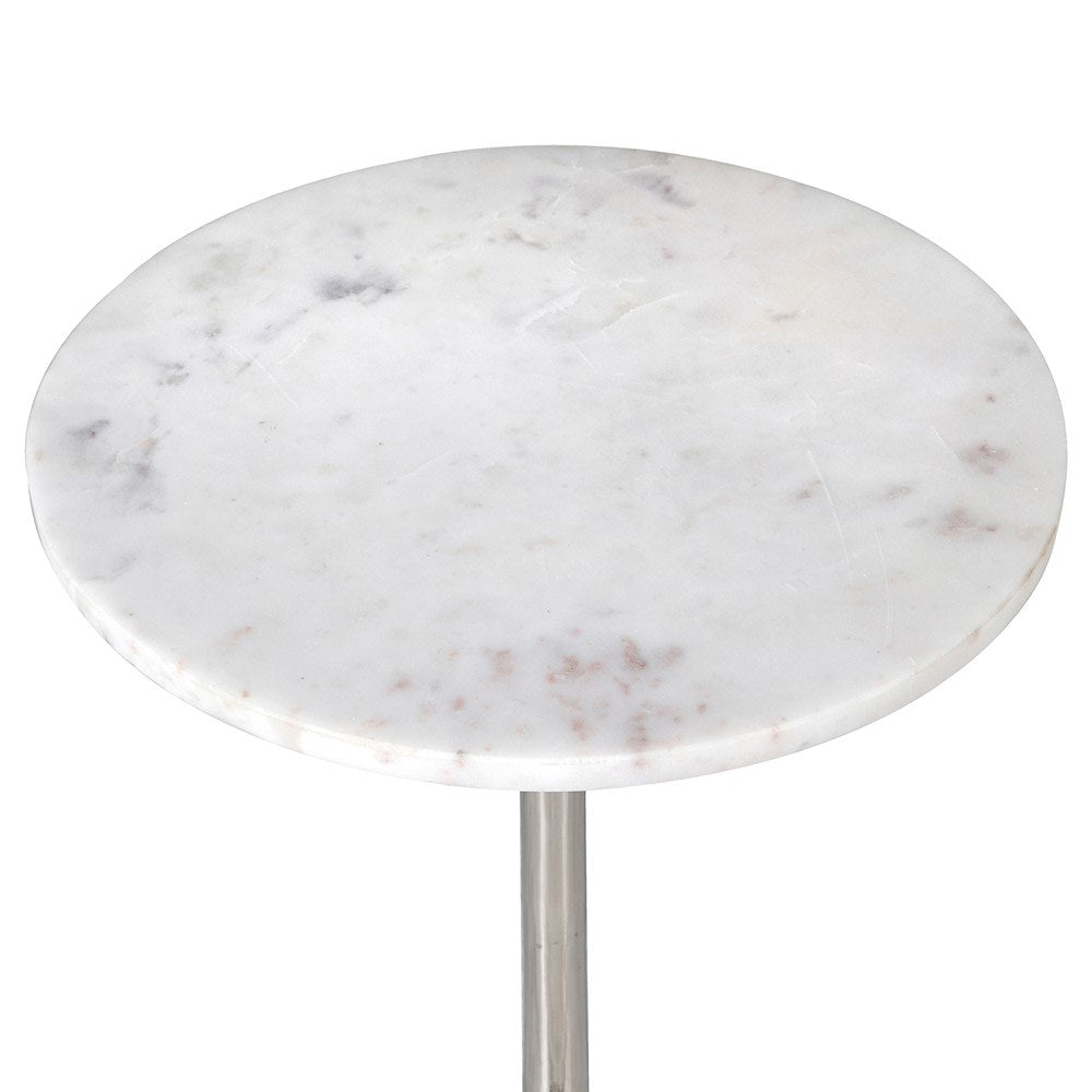 Anita Side Table in White Marble