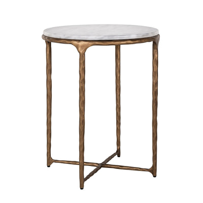 Richmond Interiors Smith End Table with White Marble