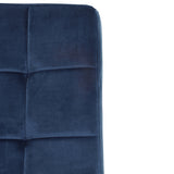 Light & Living Olive Dining Chair in Blue Velvet