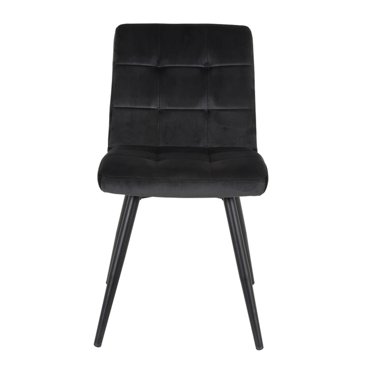 Avalon Dining Chair in Dark Grey Velvet