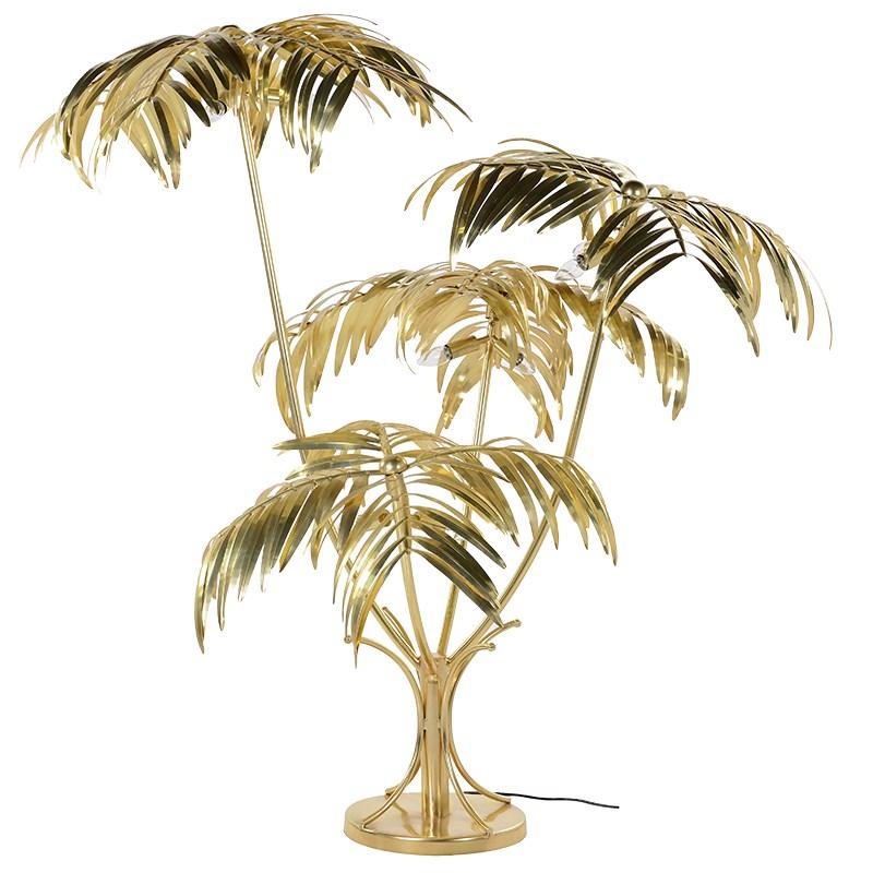 Bahamas Golden Palm Tree Floor Lamp