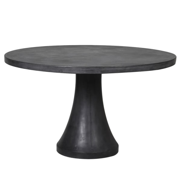 Barbican Concrete Round Table in Charcoal