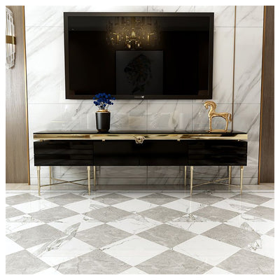 Berkeley Designs Hampshire Media Unit with High Gloss Black