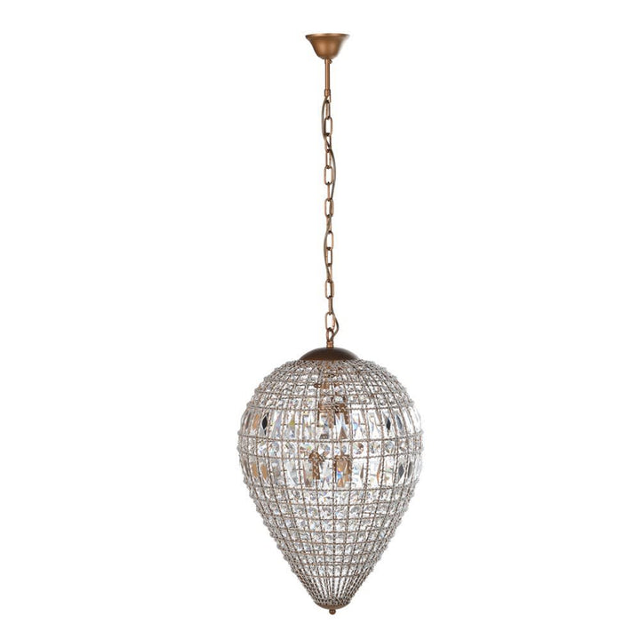 Bellini Medium Dome Chandelier with Elegant Crystal