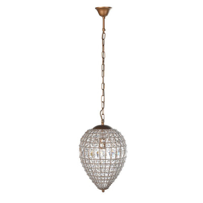 Bellini Small Dome Chandelier with Elegant Crystal