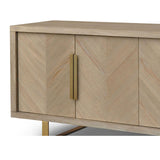 Berkeley Designs Valencia Sideboard in Grey Oak Parquet