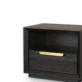 Berkeley Designs Aspen Bedside Cabinet with Coffee Oak Veneer