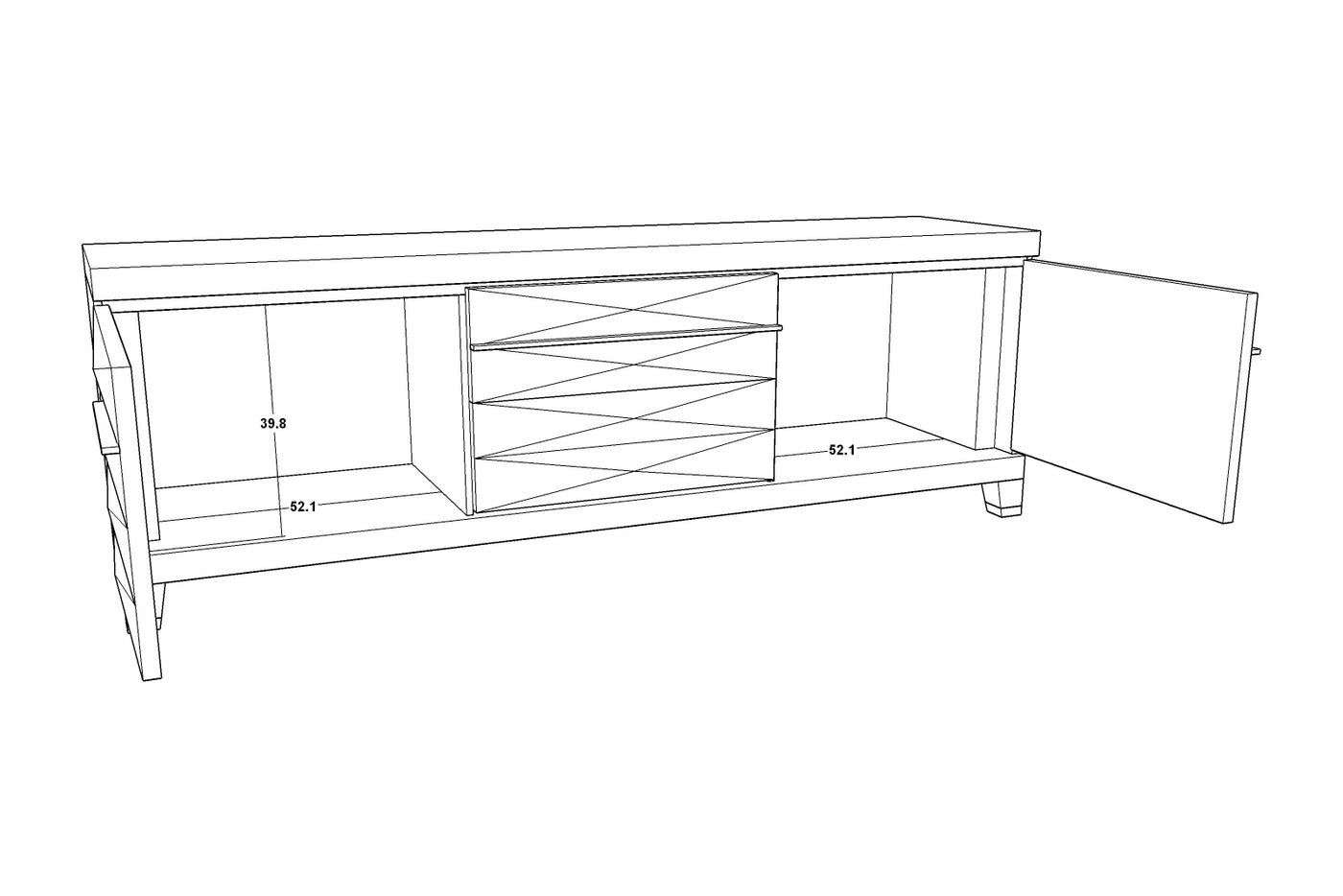 Berkeley Designs Cassis Media Unit