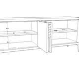 Berkeley Designs Kyoto Sideboard in Grey Oak