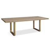 Berkeley Designs Valencia Dining Table in Grey Oak Parquet