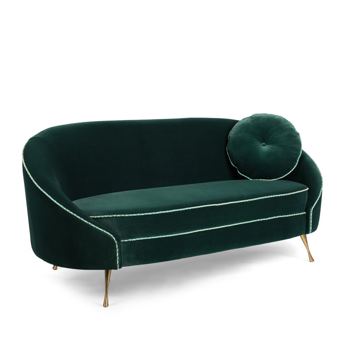 Bold Monkey Don’t Love Me Love Sofa – Dark Green