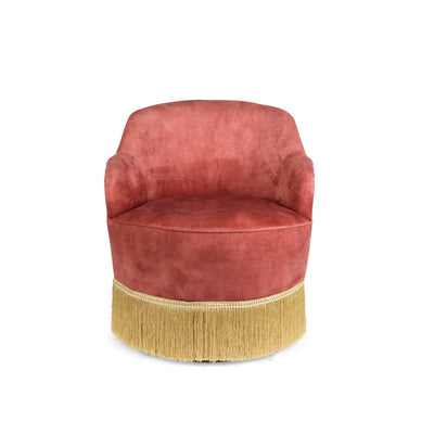 Bold Monkey Fringe Me Up Lounge Chair – Old Pink