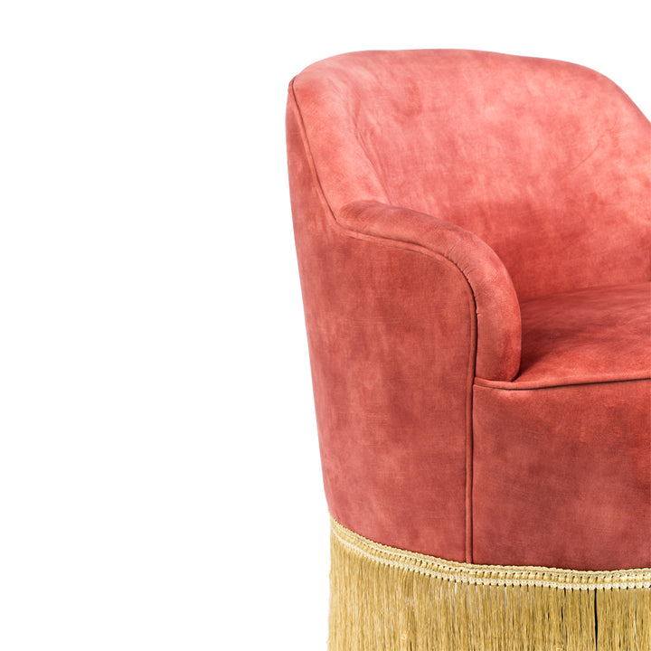 Bold Monkey Fringe Me Up Lounge Chair – Old Pink