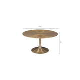 Bold Monkey Hypnotising Round Coffee Table – Gold