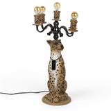 Bold Monkey Proudly Crowned Panther Floor Lamp – Spotted