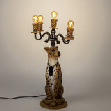 Bold Monkey Proudly Crowned Panther Floor Lamp – Spotted