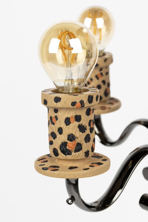 Bold Monkey Proudly Crowned Panther Floor Lamp – Spotted