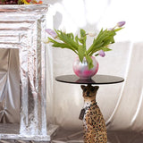 Bold Monkey Proudly Crowned Side Table – Spotted