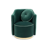 Bold Monkey Sassy Granny Lounge Chair in Dark Green