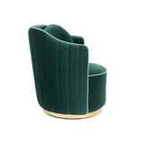 Bold Monkey Sassy Granny Lounge Chair in Dark Green