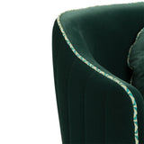 Bold Monkey Sassy Granny Lounge Chair in Dark Green