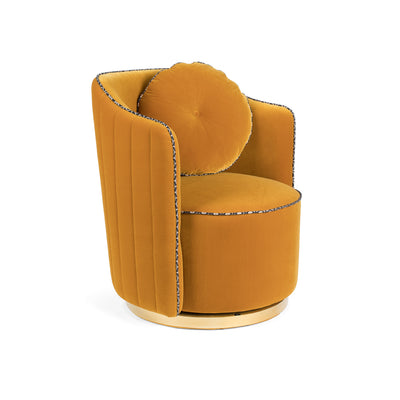 Bold Monkey Sassy Granny Lounge Chair in Ochre