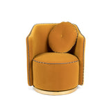 Bold Monkey Sassy Granny Lounge Chair in Ochre