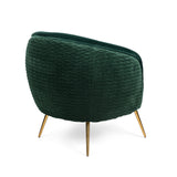 Bold Monkey So Curvy Lounge Chair in Dark Green