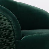Bold Monkey So Curvy Lounge Chair in Dark Green