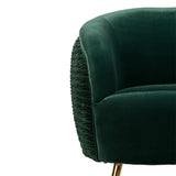 Bold Monkey So Curvy Lounge Chair in Dark Green