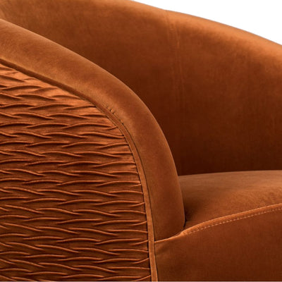 Bold Monkey So Curvy Lounge Chair in Orange