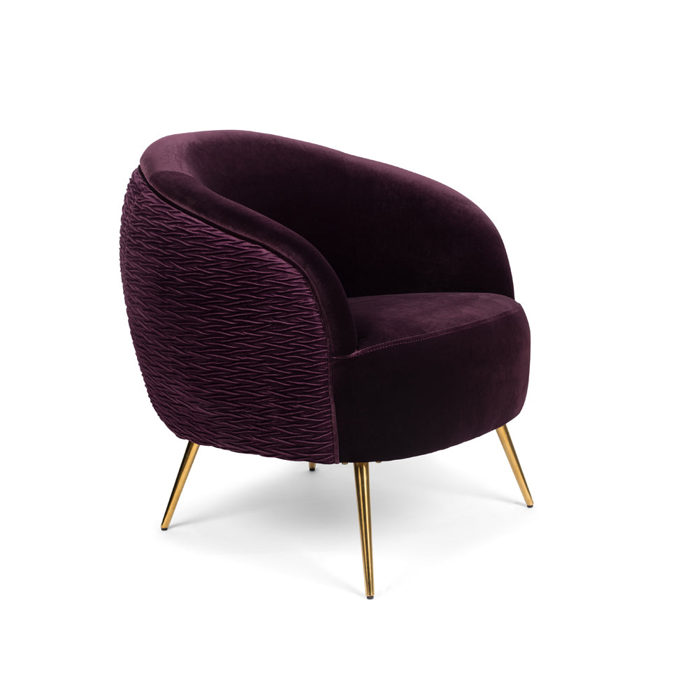 Bold Monkey So Curvy Lounge Chair in Purple
