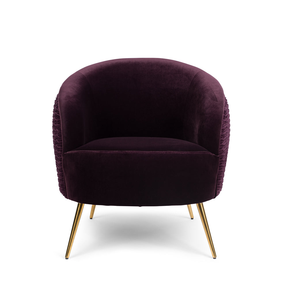 Bold Monkey So Curvy Lounge Chair in Purple