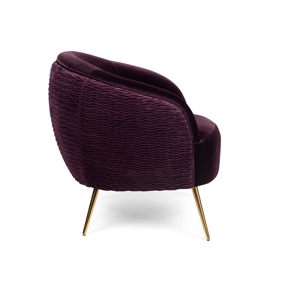 Bold Monkey So Curvy Lounge Chair in Purple
