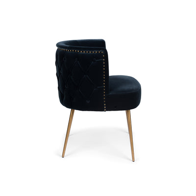 Bold Monkey Such a Stud Chair - Dark Blue