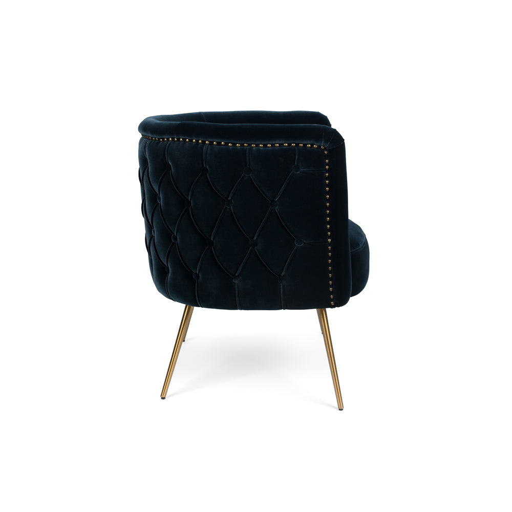 Bold Monkey Such a Stud Lounge Chair - Dark Blue