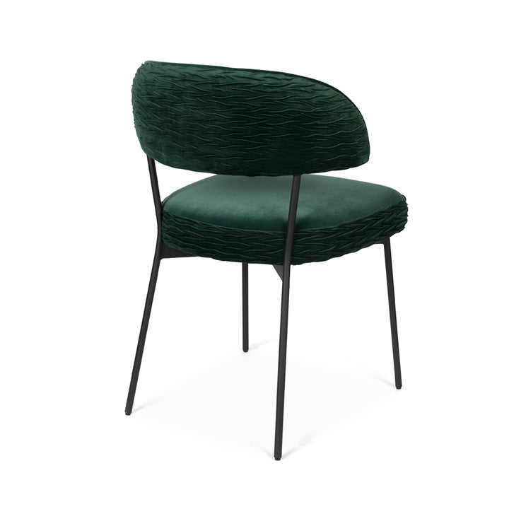 Bold Monkey The Winner Takes it All Dining Chair in Dark Green - Set of 2