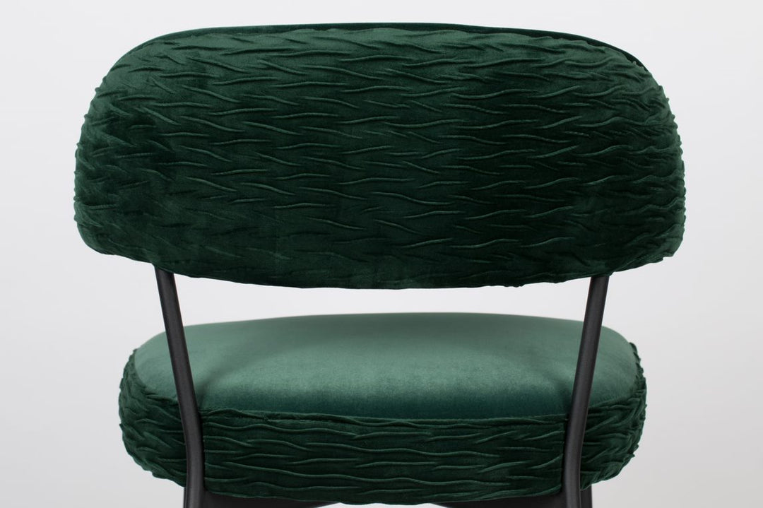 Bold Monkey The Winner Takes it All Dining Chair in Dark Green - Set of 2