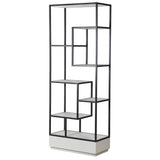 Braxton Multi-shelf Display Unit with Oak and Iron
