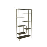 Light & Living Yvana Open Cabinet in Antique Gold
